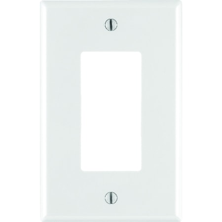 Leviton Leviton Decora White 1 gang Nylon Decorator Wall Plate 1 pk 0PJ26-00W
